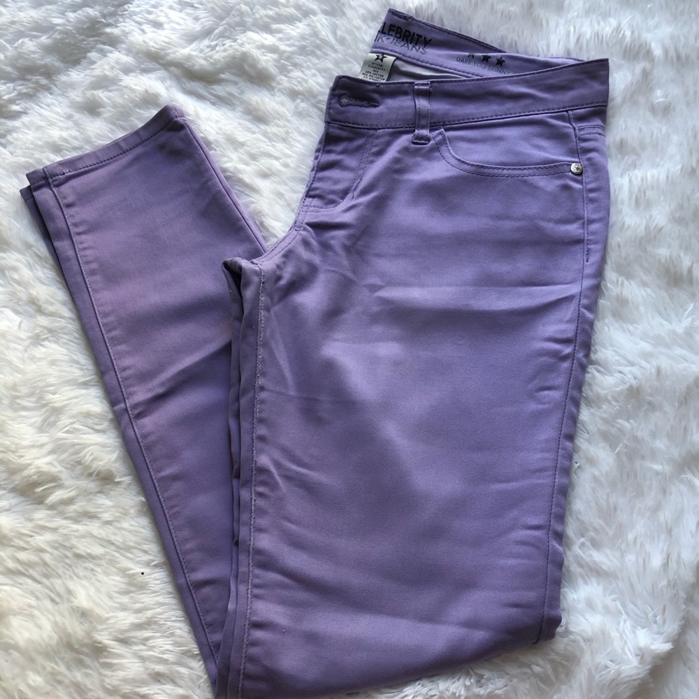 Purple jeans